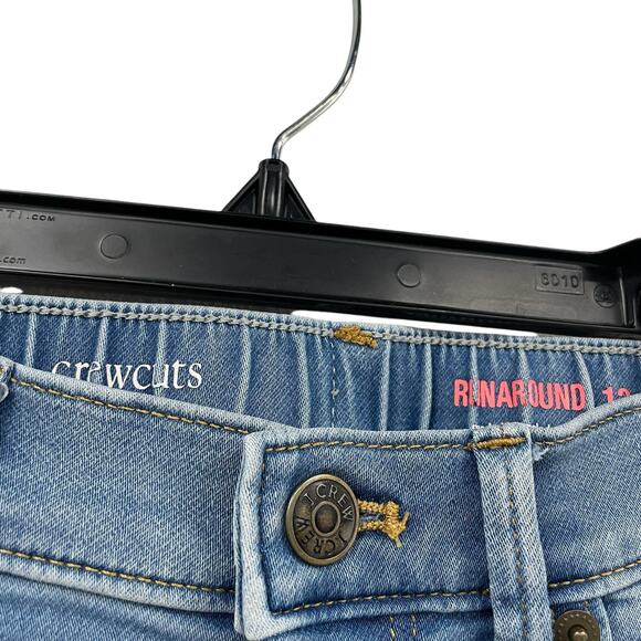 Crewcuts Runaround Style Light Wash Denim Elastic Waistband Jean Girls 12 - Picture 4 of 7